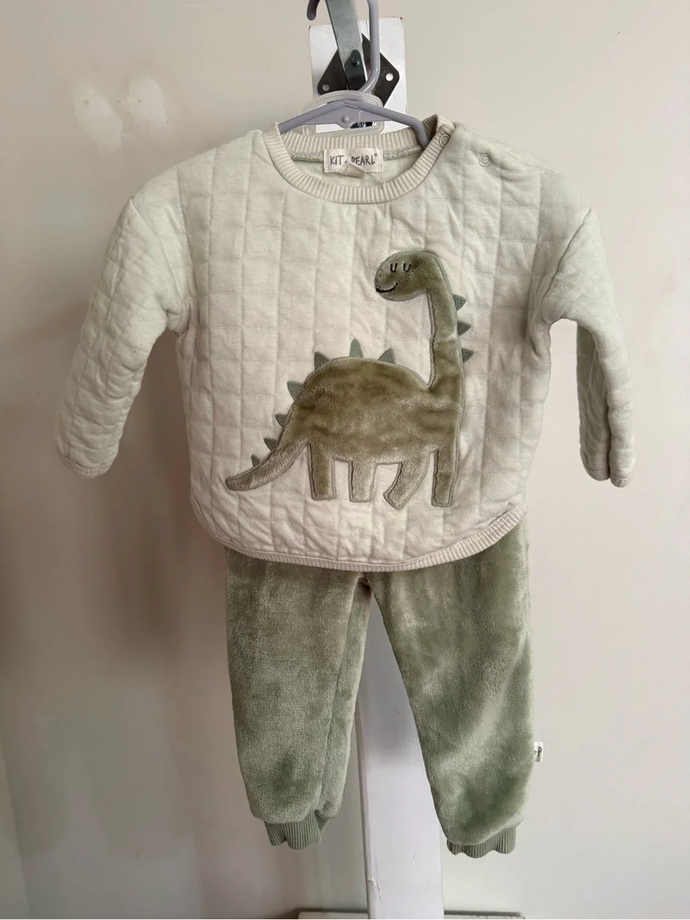 Kit & Pearl Fleece Dinosaur Outfit